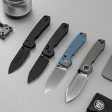 Raccoon TiSlim™ | Blue Ti + Stonewash 154CM