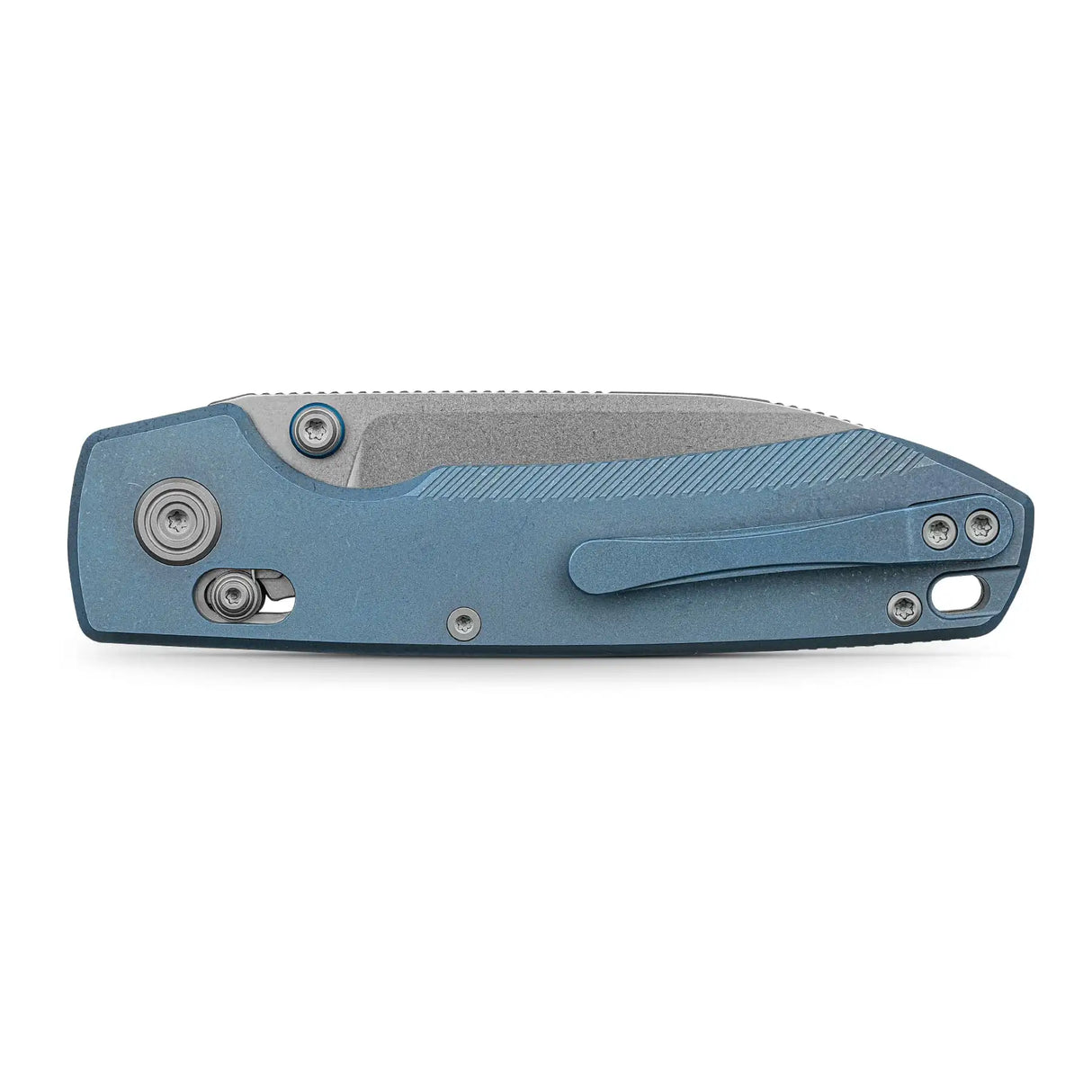 Raccoon TiSlim™ | Blue Ti + Stonewash 154CM