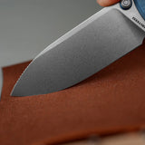 Raccoon TiSlim™ | Blue Ti + Stonewash 154CM