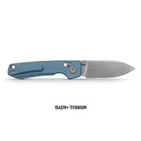 Raccoon TiSlim™ | Blue Ti + Stonewash 154CM