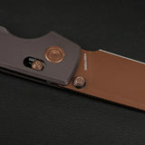 Raccoon TiSlim™ | Dark Red/Purple Ti + Copper Dune 154CM