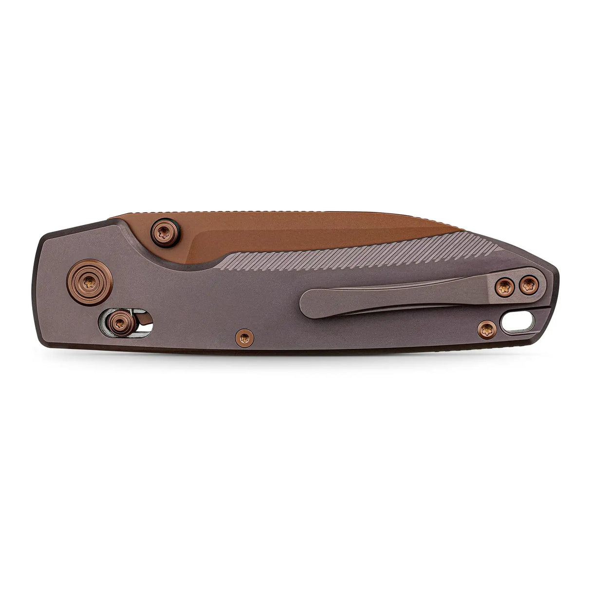 Raccoon TiSlim™ | Dark Red/Purple Ti + Copper Dune 154CM