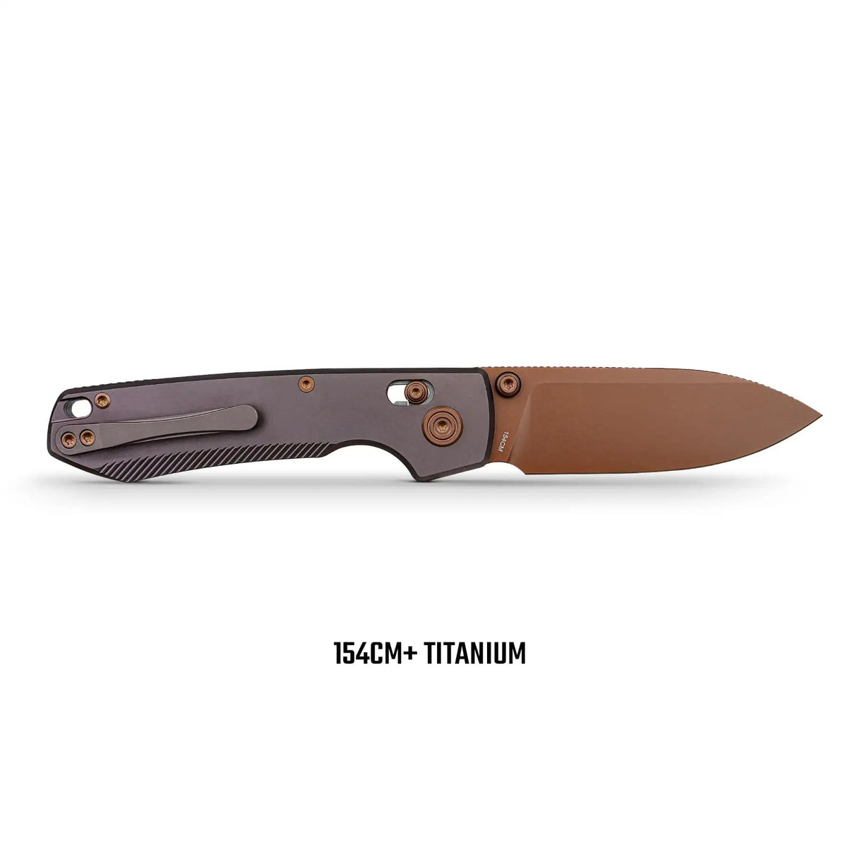 Raccoon TiSlim™ | Dark Red/Purple Ti + Copper Dune 154CM