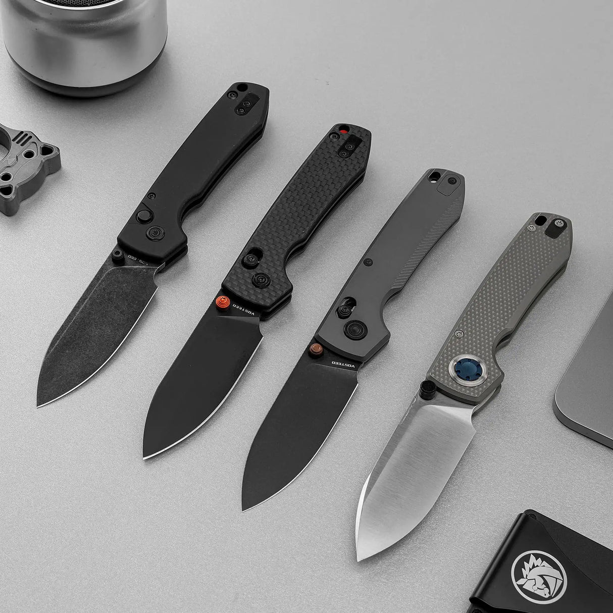 Raccoon TiSlim™ | Dim Grey Ti + Blackwash 154CM