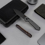 Raccoon TiSlim™ | Dim Grey Ti + Blackwash 154CM