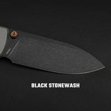 Raccoon TiSlim™ | Dim Grey Ti + Blackwash 154CM