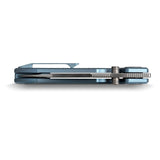 Raccoon V | Blue Titanium + Satin Blade