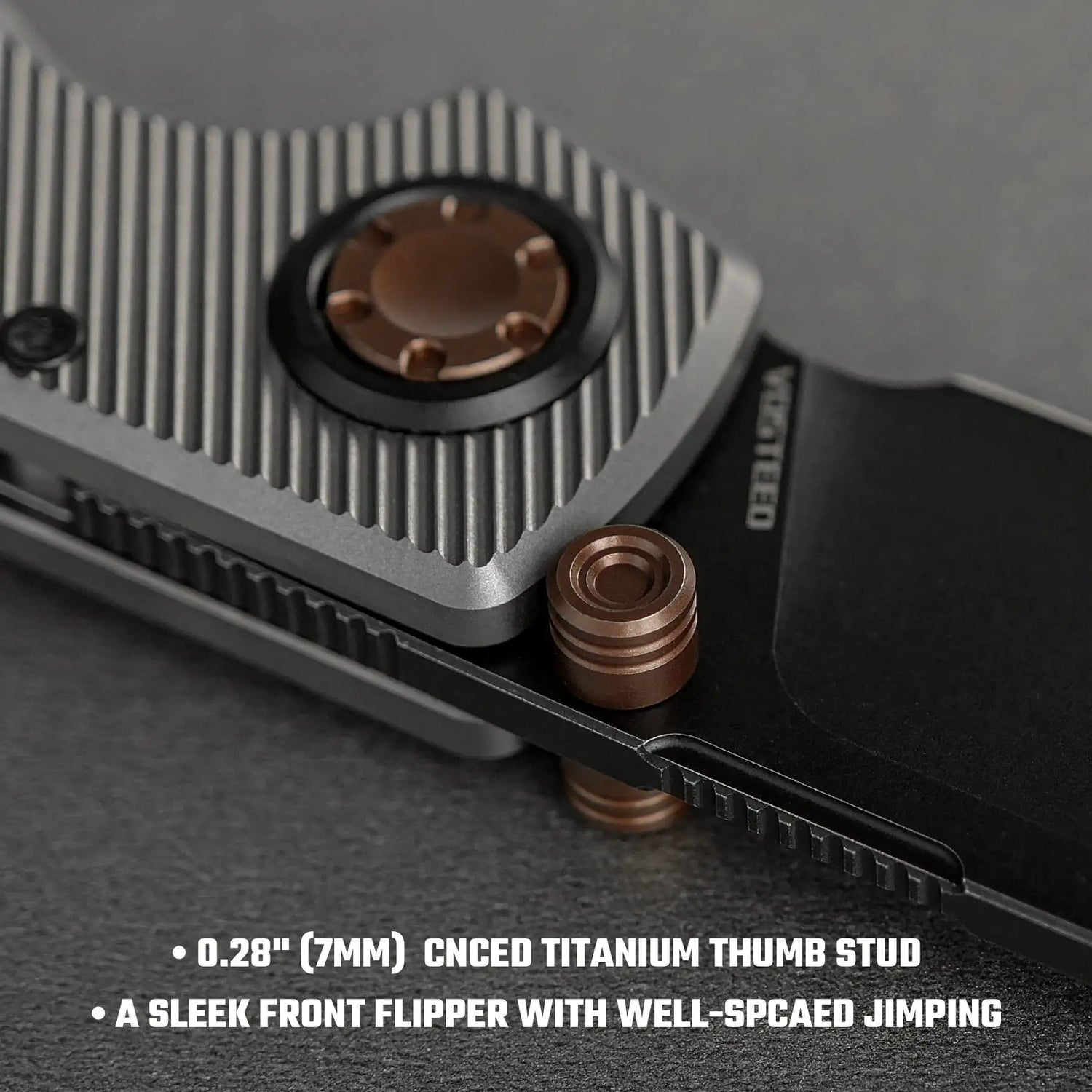 Raccoon V | Grey Titanium + Blackwashed Blade