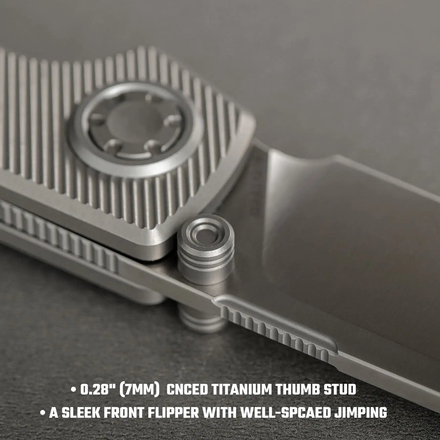 Raccoon V | Dim Grey Titanium + Satin Blade