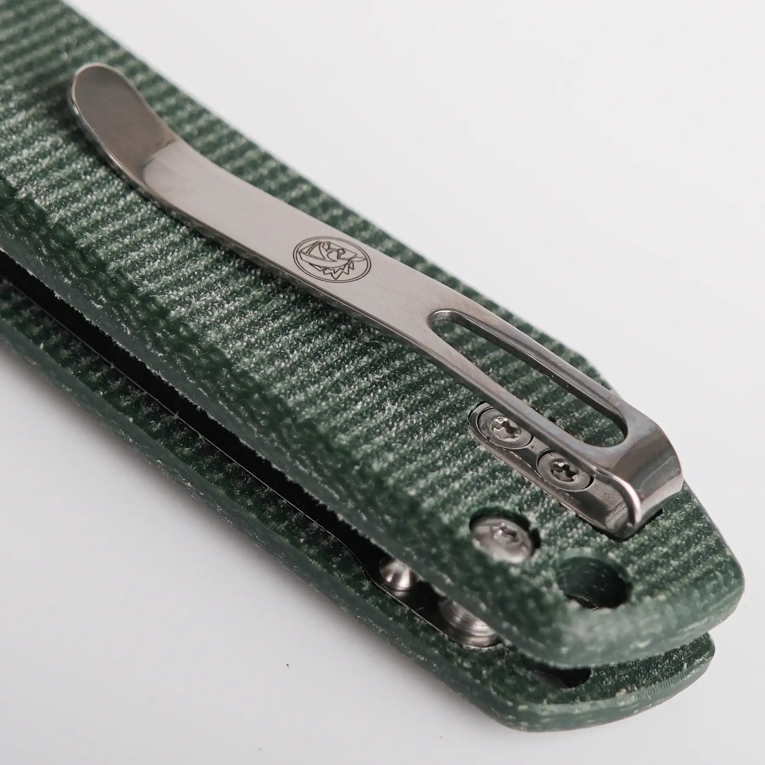 Raccoon - Top Liner Lock | Green Micarta + 14C28N Drop Point - A2904