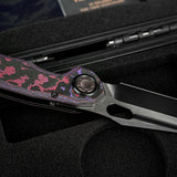 Thunderbird V | FatCarbon Purple Haze + Ti PVD Belt Satin M390 - A0319