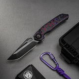 Thunderbird V | FatCarbon Purple Haze + Ti PVD Belt Satin M390 - A0319