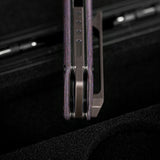 Thunderbird V | FatCarbon Purple Haze + Ti PVD Belt Satin M390 - A0319