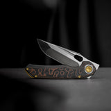 Thunderbird V | FatCarbon Copper Camo + Dual Satin & Bead Blast M390 - A0321