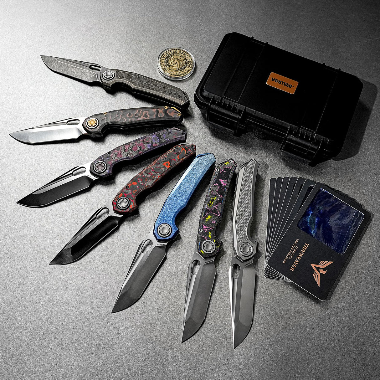 Thunderbird V | Grey Ti + Dual Satin & Bead Blast M390 - A0324
