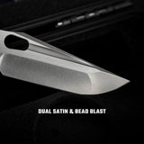 Thunderbird V | Grey Ti + Dual Satin & Bead Blast M390 - A0324