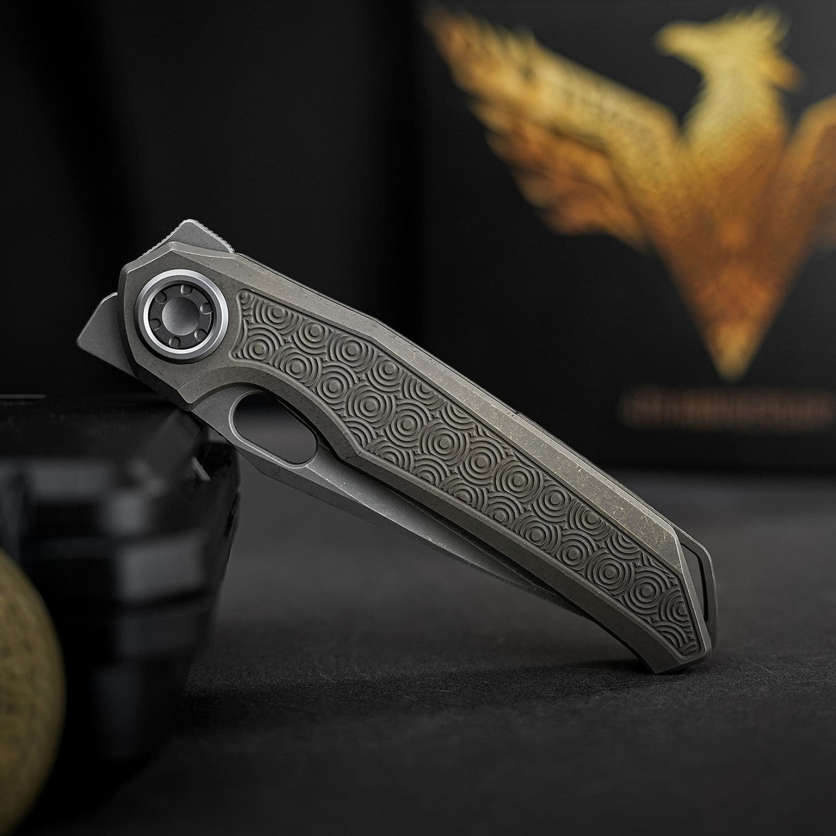 Thunderbird V | Antique Brasswash Ti + Acid Stonewash M390 - A0325
