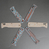 Vombat Handle Scales - Bamboo Micarta Sahara Drift