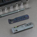 Vombat Handle Scales - Damtanium Camo Carbon