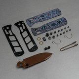 Vombat Handle Scales - Damtanium Camo Carbon