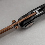 Zander - Vanchor Lock® | Black Aluminium + Copper Dune S35VN - A4601
