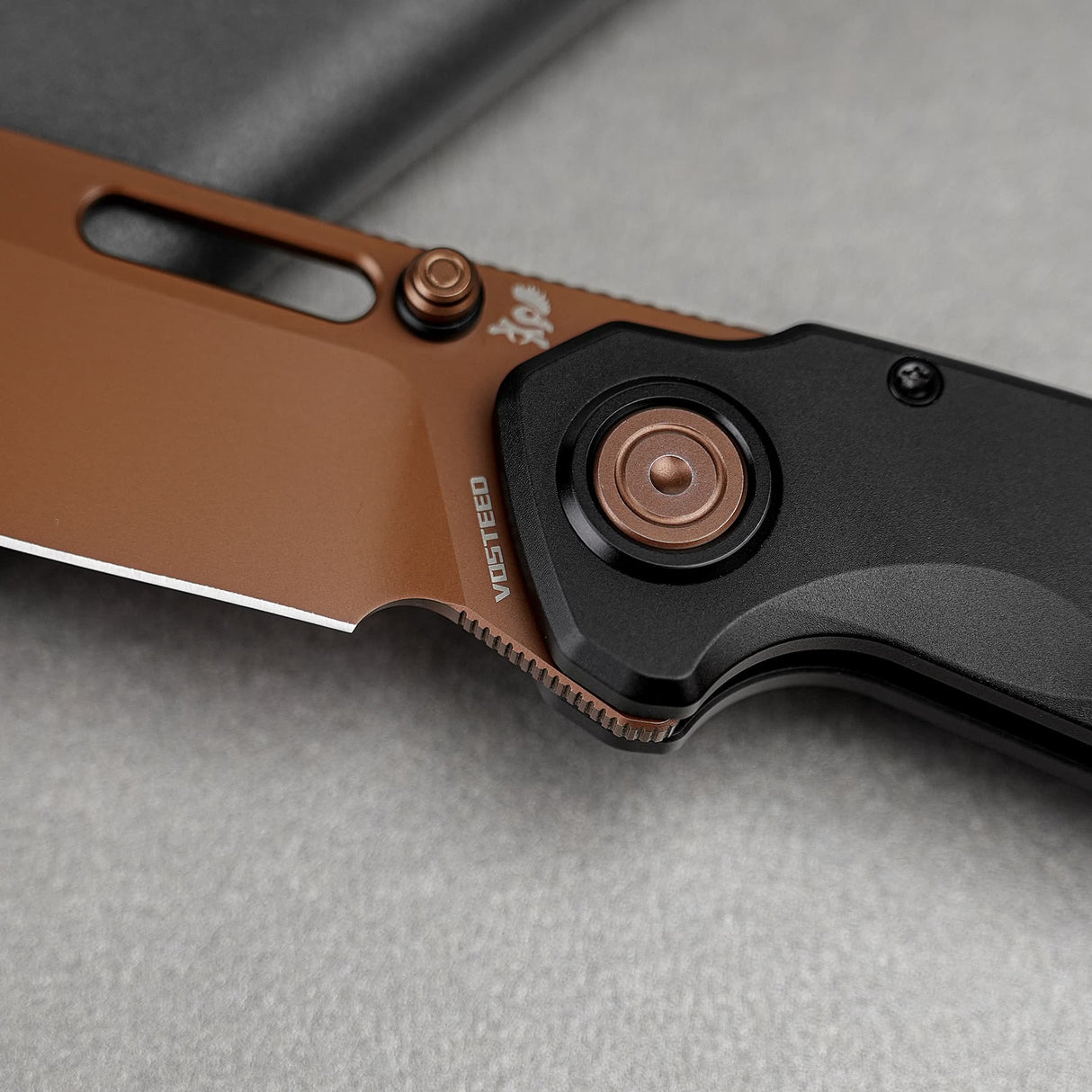 Zander - Vanchor Lock® | Black Aluminium + Copper Dune S35VN - A4601