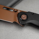 Zander - Vanchor Lock® | Black Aluminium + Copper Dune S35VN - A4601