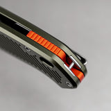 Zander - Vanchor Lock® | Olive Green Aluminium + Stonewash S35VN - A4602