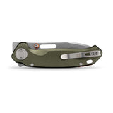 Zander - Vanchor Lock® | Olive Green Aluminium + Stonewash S35VN - A4602