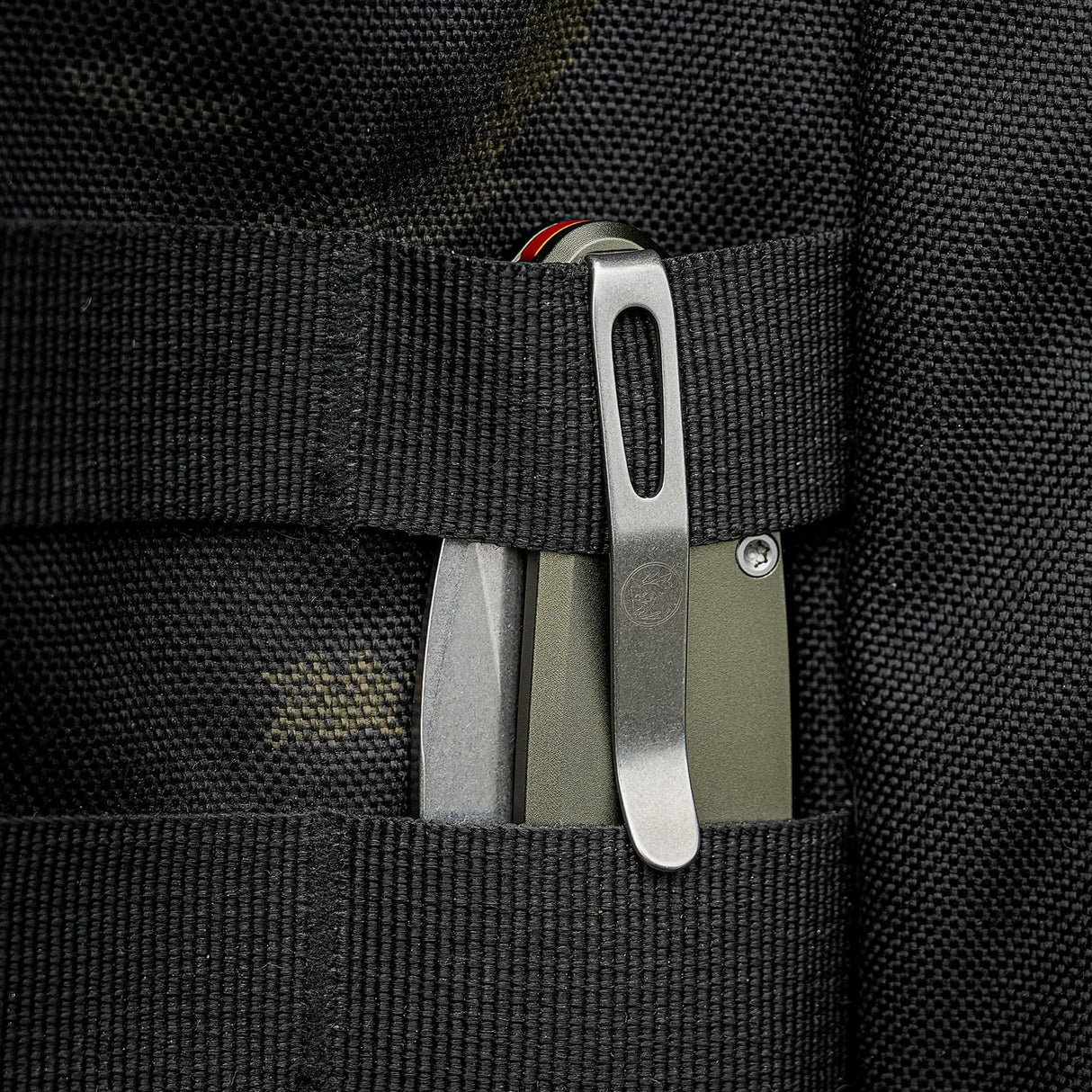 Zander - Vanchor Lock® | Olive Green Aluminium + Stonewash S35VN - A4602