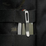 Zander - Vanchor Lock® | Olive Green Aluminium + Stonewash S35VN - A4602