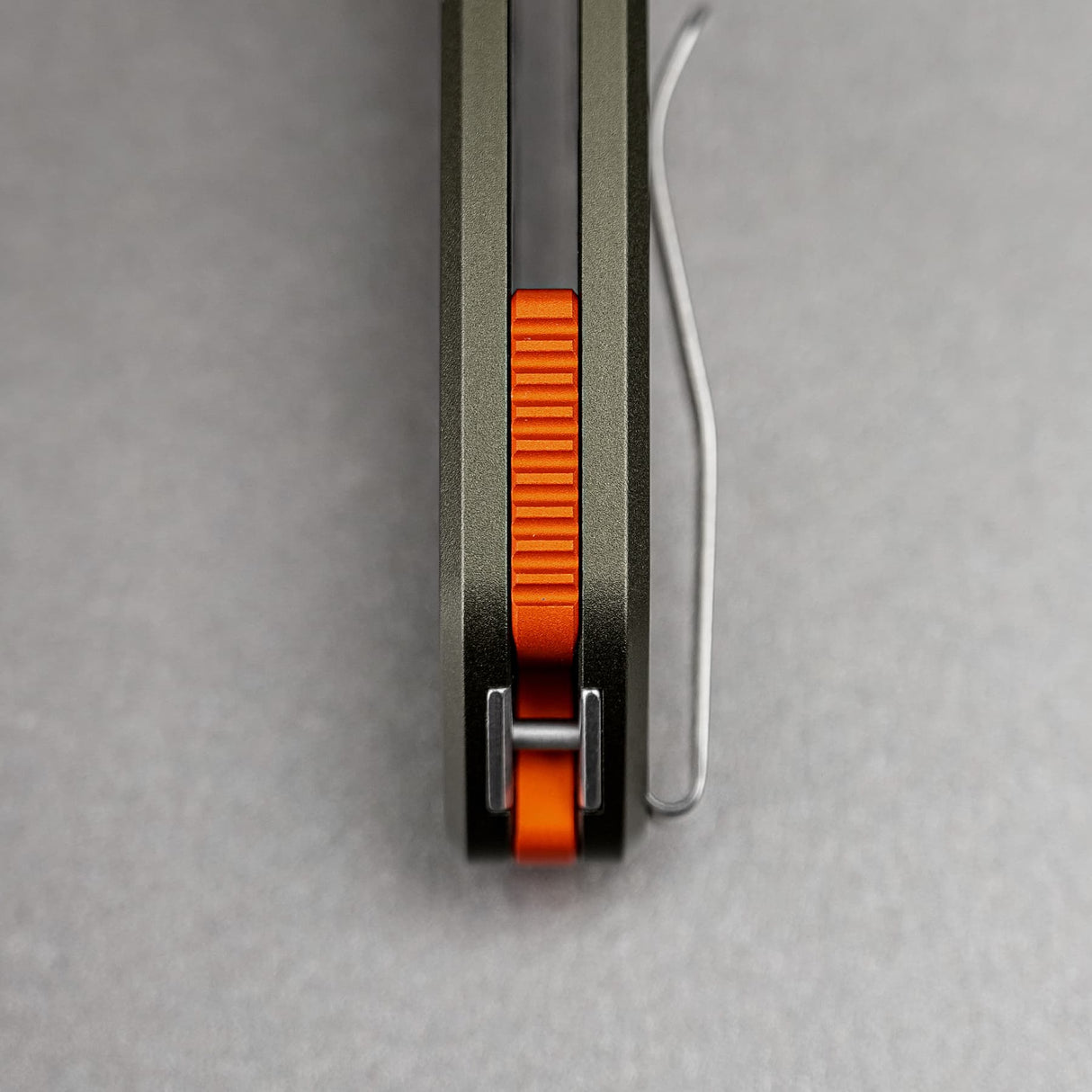 Zander - Vanchor Lock® | Olive Green Aluminium + Stonewash S35VN - A4602