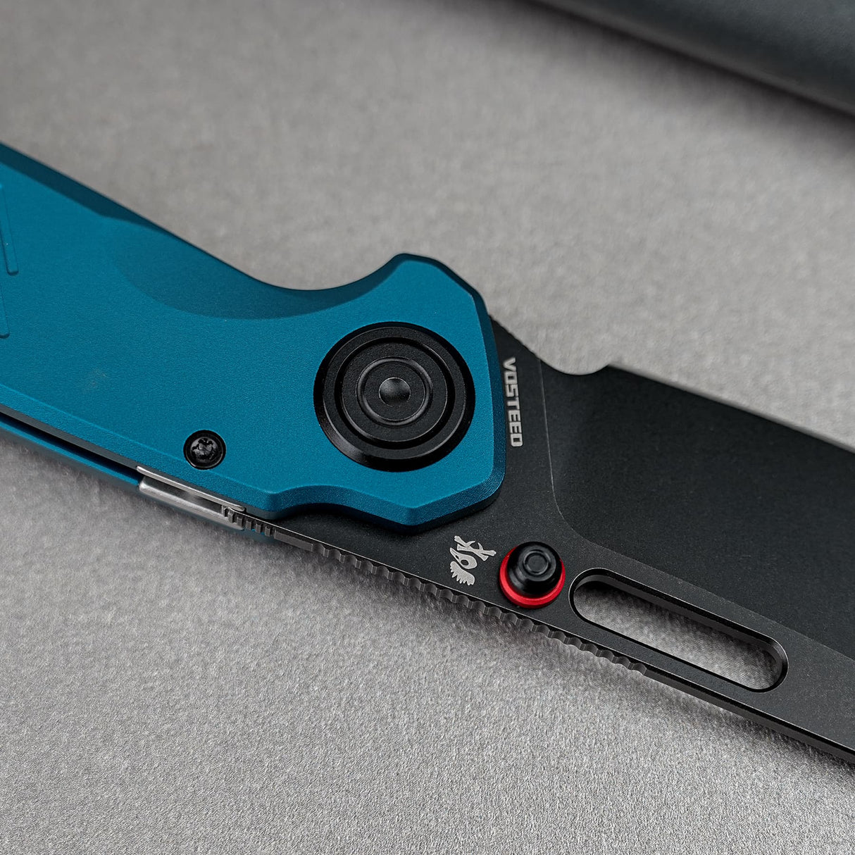 Zander - Vanchor Lock® | Steel Blue Aluminium + Blackwash S35VN - A4603