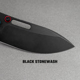 Zander - Vanchor Lock® | Steel Blue Aluminium + Blackwash S35VN - A4603