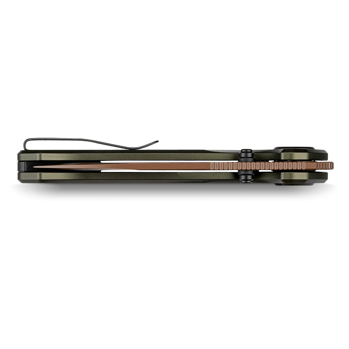 Zander - Vanchor Lock® | Olive Green Aluminium + Coper Dune S35VN - A4604
