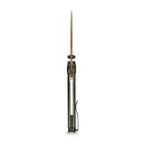Zander - Vanchor Lock® | Olive Green Aluminium + Coper Dune S35VN - A4604