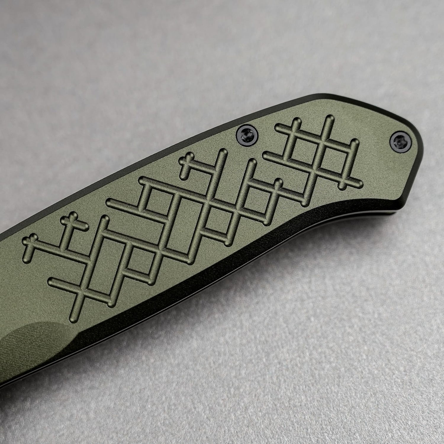 Zander - Vanchor Lock® | Olive Green Aluminium + Coper Dune S35VN - A4604