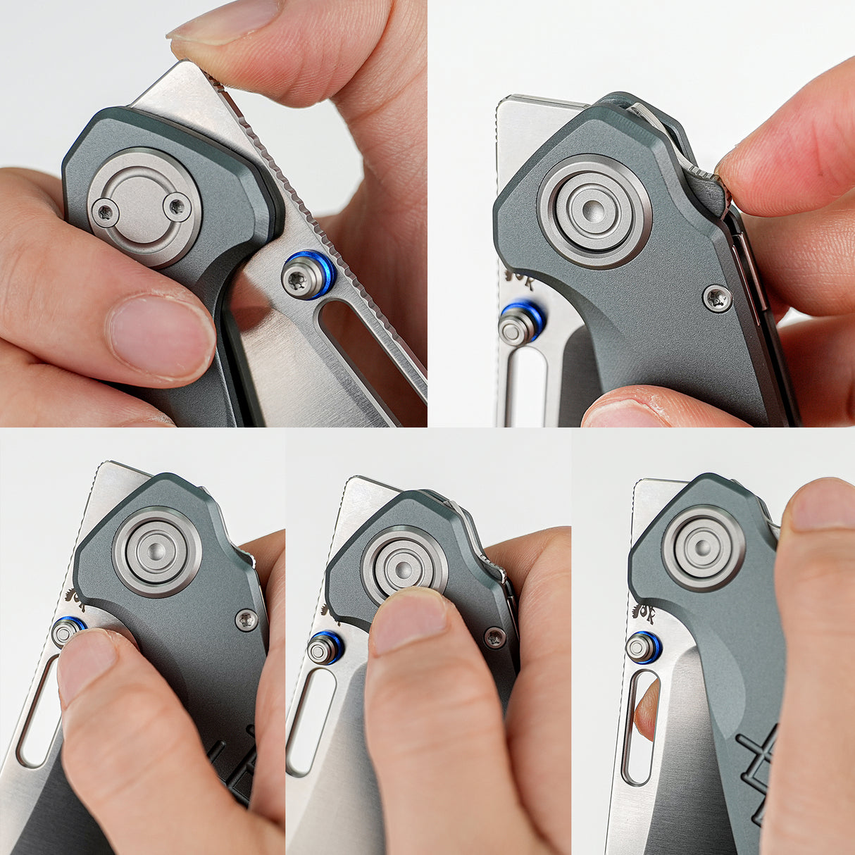 Zander - Vanchor Lock® | Grey Aluminium + Satin S35VN - A4605
