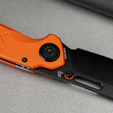 Zander - Vanchor Lock® | Orange Aluminium + Blackwash S35VN - A4606