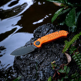 Zander - Vanchor Lock® | Orange Aluminium + Blackwash S35VN - A4606