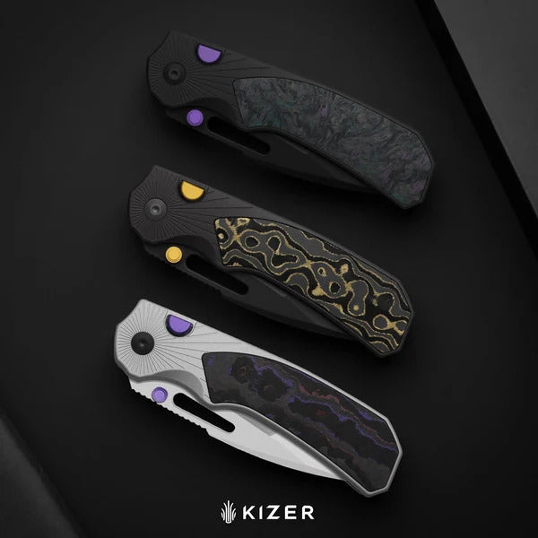 Durandal | Alu & FatCarbon Camo Gold + Gunmetal Gray PVD S35VN