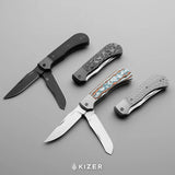 Trestle TP AirTi - Dual Blade | Aluminum & Vortex Micarta + Satin BD1N