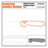 Raccoon - Top Liner Lock | Grey G10 + Destroyer Grey 14C28N Bowie - A2918