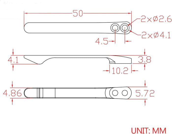 Titanium Pocket Clip T001C/D