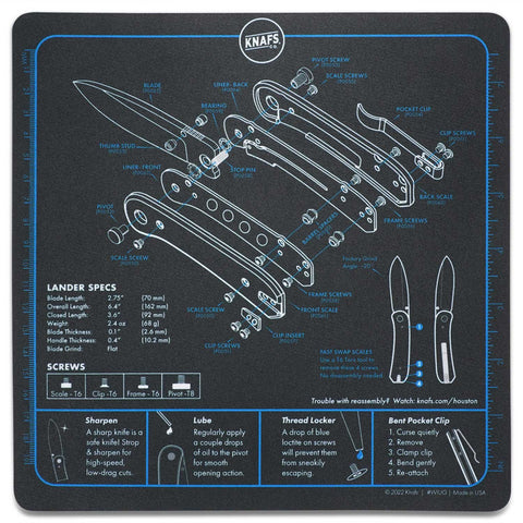 Lander Knife Shop Mat | Mousepad