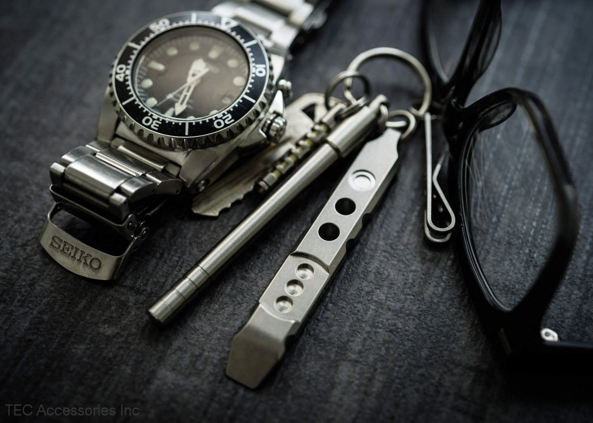 Ti-Pry Titanium Pry Bar | Keychain Edition