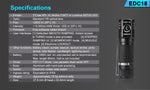 Lumintop | EDC18 | 2800 Lumens | Includes Samsung 18650 Battery, EDCFlashlight, Lumintop,Adventure Carry